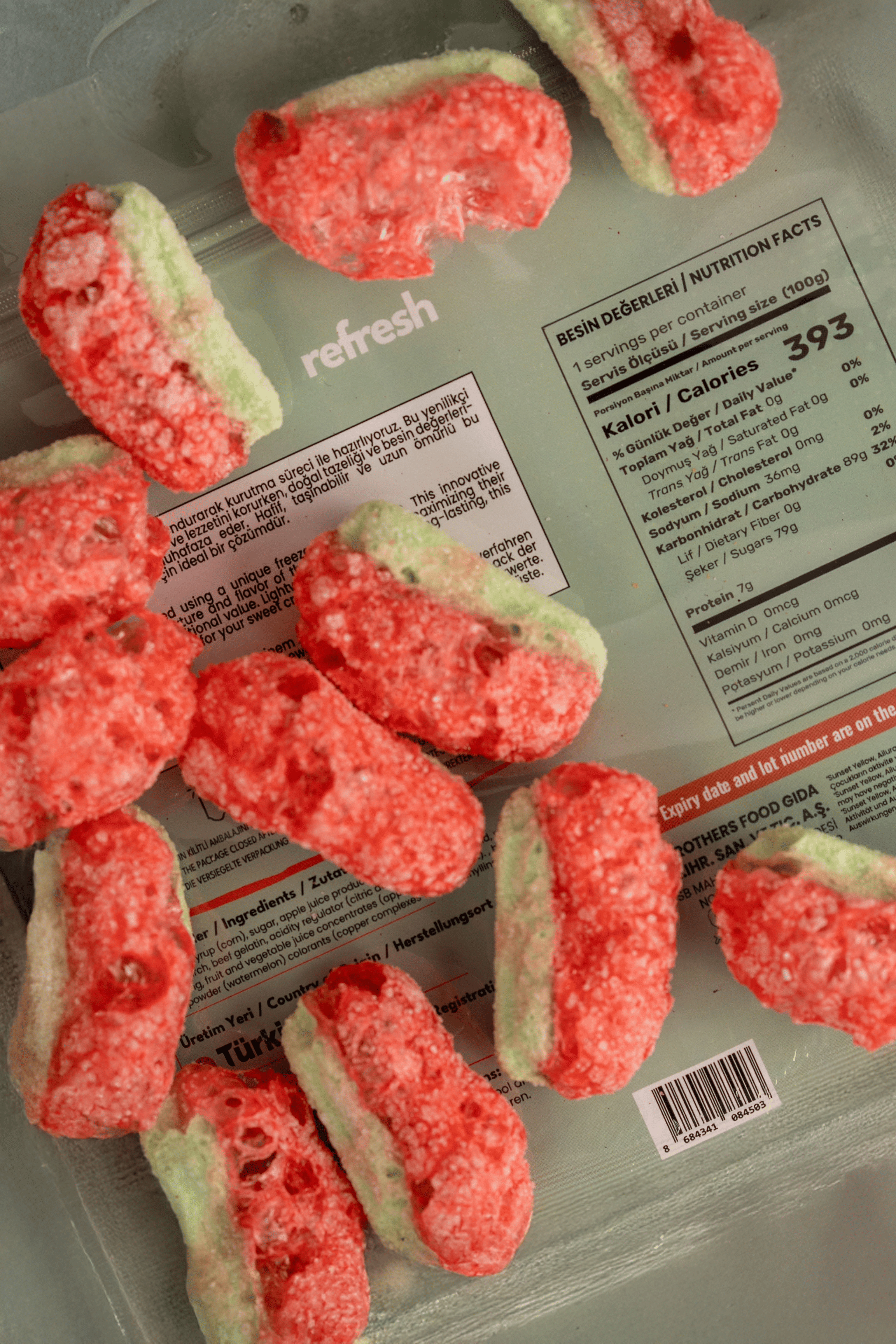 Refresh Pops Freeze Dried Karpuz Candy - 30 g